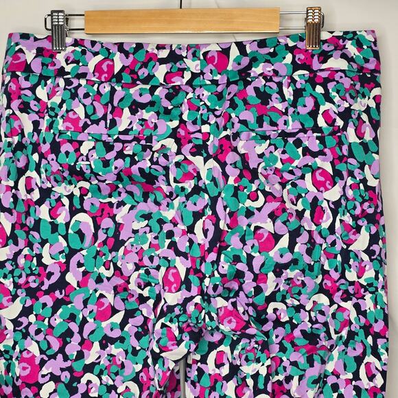 Pappagallo The Chelsea Jade Multicolor Crop Ankle Pants Size 10 - Picture 9 of 9